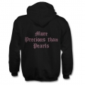 Diamonte 'more precious than pearls'- Womens hoodie Diamonte 'more precious than pearls'- Womens hoodie